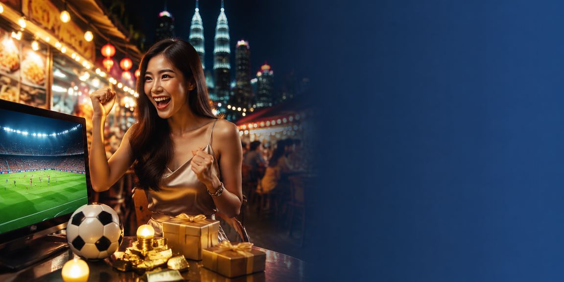 Peminat bola sepak Malaysia bertaruh secara langsung menggunakan m13win semasa perlawanan Liga Super