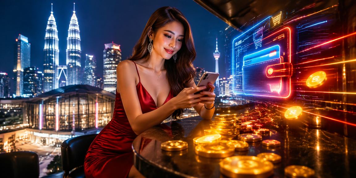 Pengguna bermain kasino dalam talian melalui aplikasi mudah alih m13win di Kuala Lumpur
